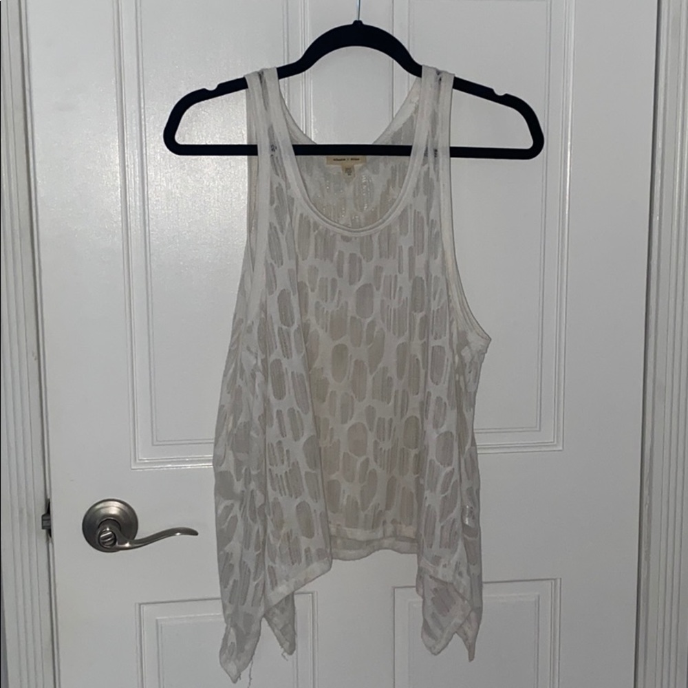 White Drape Tank 🤍